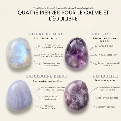 Se retrouver. Le bracelet 4 pierres qui vous accompagne à travers la ménopause
