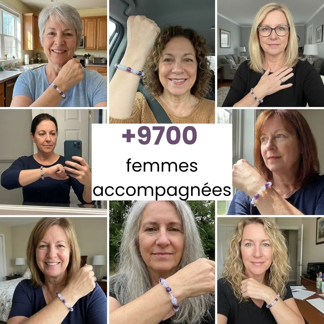Se retrouver. Le bracelet 4 pierres qui vous accompagne à travers la ménopause