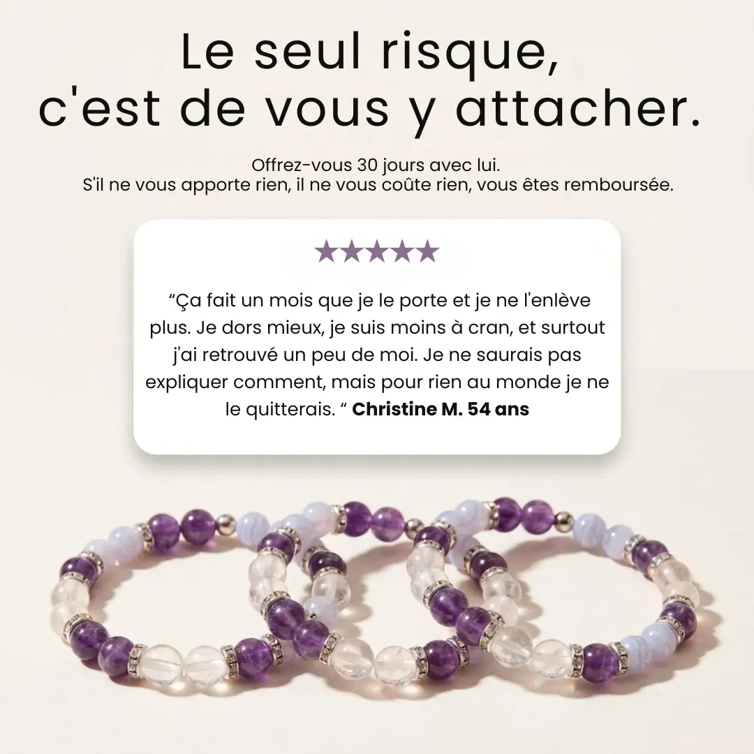 Se retrouver. Le bracelet 4 pierres qui vous accompagne à travers la ménopause