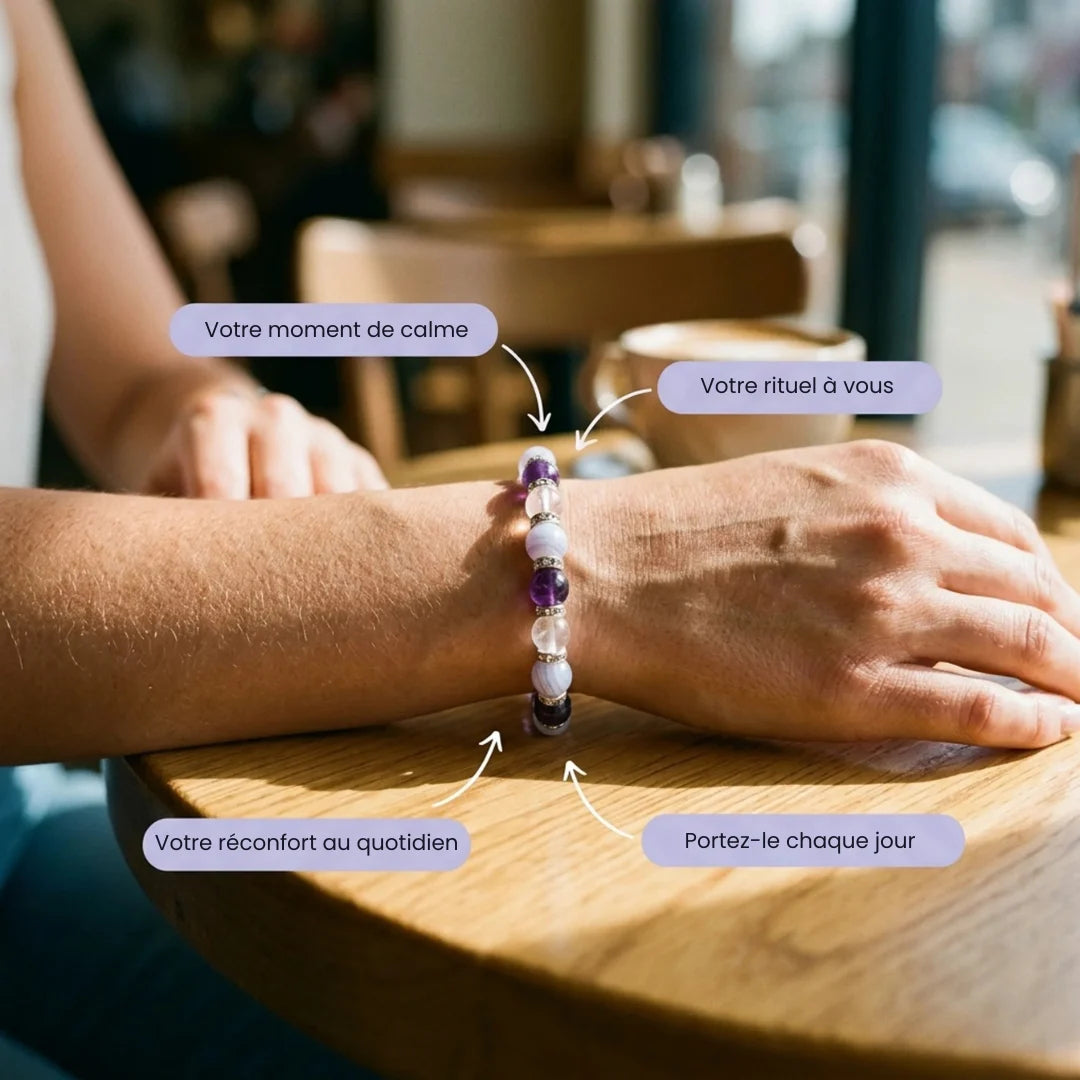 Se retrouver. Le bracelet 4 pierres qui vous accompagne à travers la ménopause